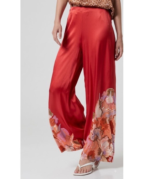 PANTALÓN ANCHO ESTILO PALAZZO CON ESTAMPADO