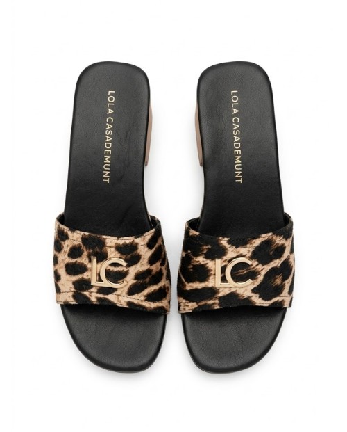 LOLA CASADEMUNT SANDALIAS CON TACÓN DE MUJER MARRON