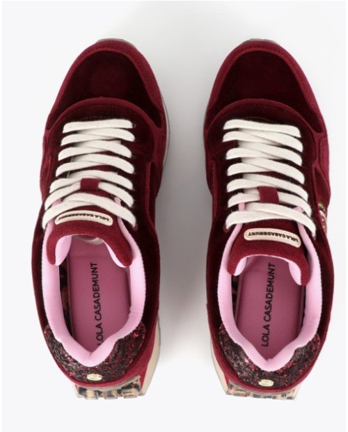 SNEAKERS LOLA CASADEMUNT DE MUJER GRANATE