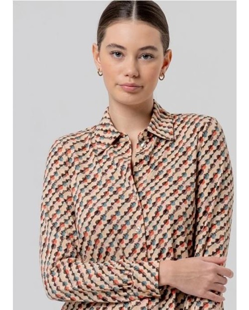 CAMISA AMPLIA SURKANA ESTAMPADO GEOMÉTRICO