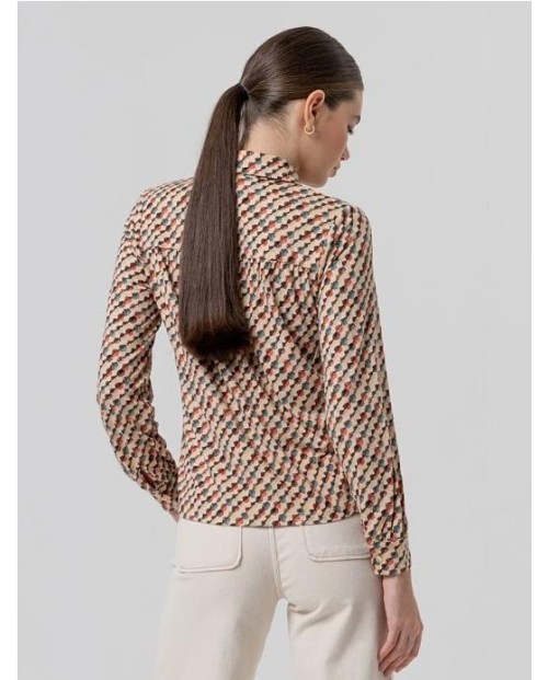 CAMISA AMPLIA SURKANA ESTAMPADO GEOMÉTRICO