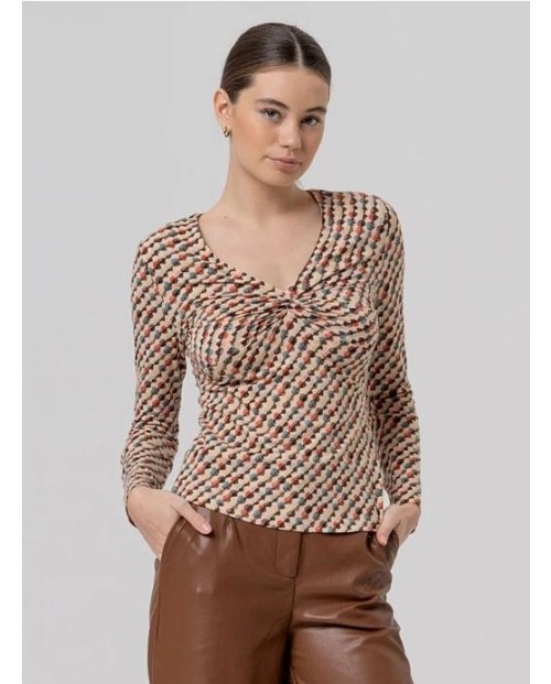 SURKANA CAMISETA DE MANGA LARGA DE MUJER CRUDO