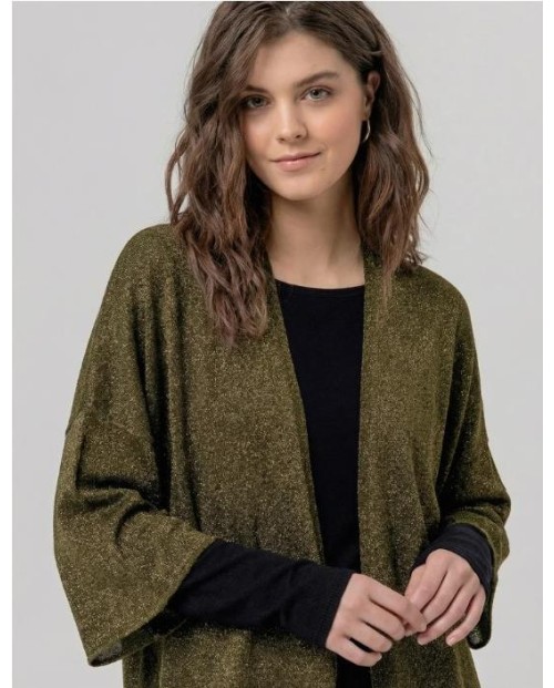 PONCHO DE PUNTO SURKANA DE LUREX CON BRILLO