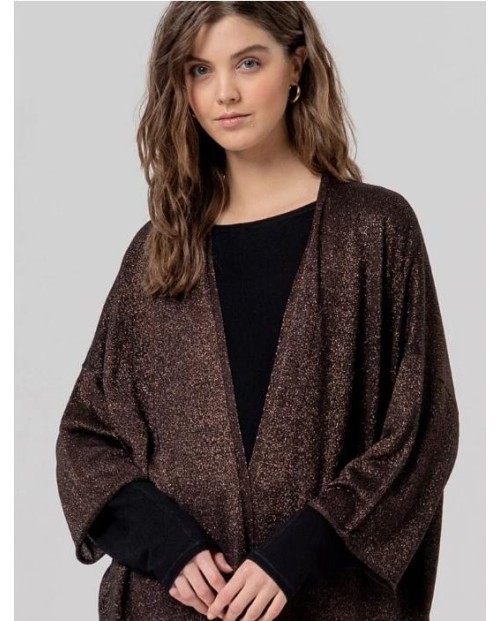 PONCHO DE PUNTO SURKANA DE LUREX CON BRILLO