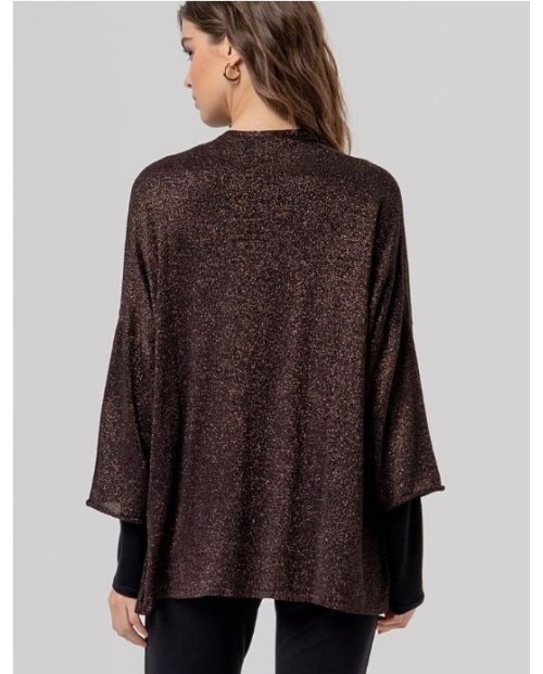 PONCHO DE PUNTO SURKANA DE LUREX CON BRILLO