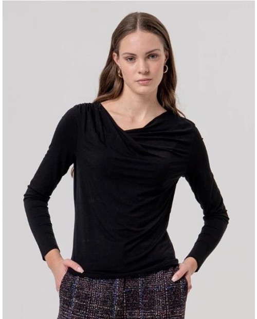 SURKANA CAMISETA DE MUJER NEGRO