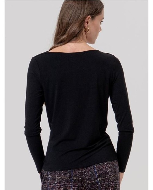 SURKANA CAMISETA DE MUJER NEGRO