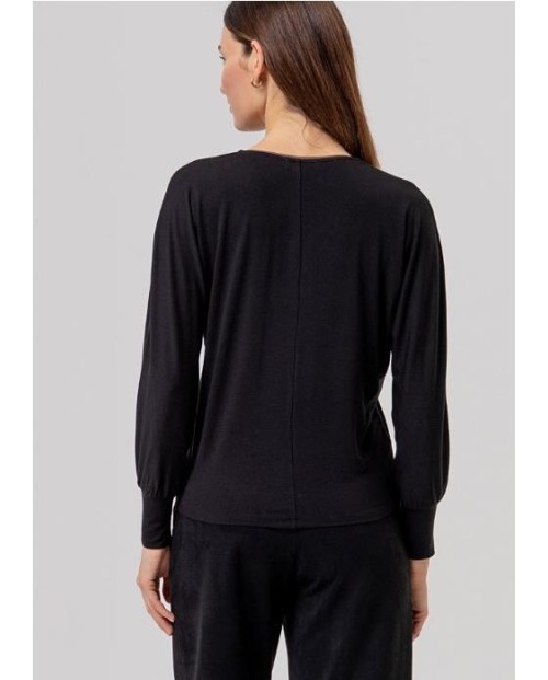 CAMISETA SURKANA DE CUELLO PICO DE BAMBÚ