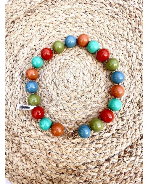 COLLAR BOLAS GRANDES DE RESINA