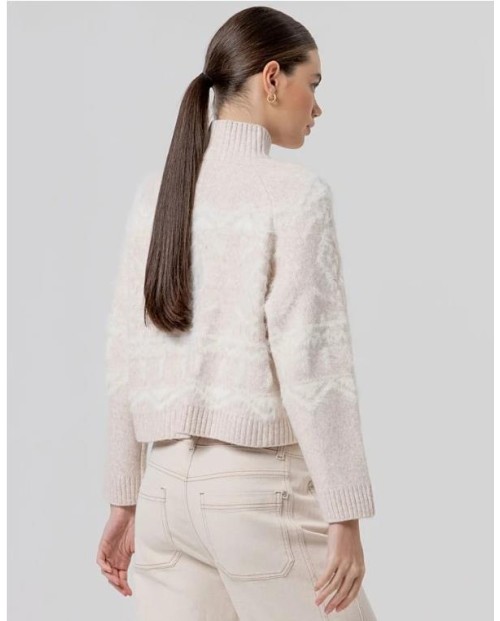 CHAQUETA DE PUNTO SURKANA CON CUELLO CHIMENEA