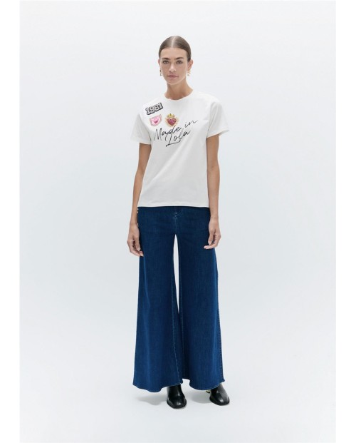LOLA CASADEMUNT CAMISETA DE MUJER BLANCO