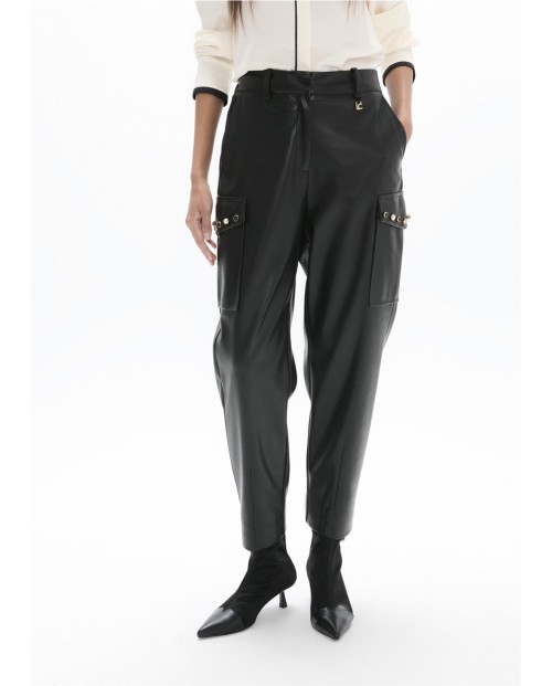 LOLA CASADEMUNT PANTALON DE MUJER NEGRO