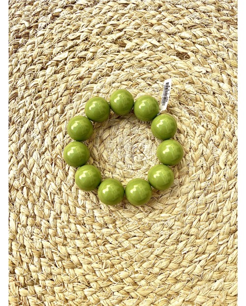 PULSERA DE BOLAS GRANDE DE RESINA