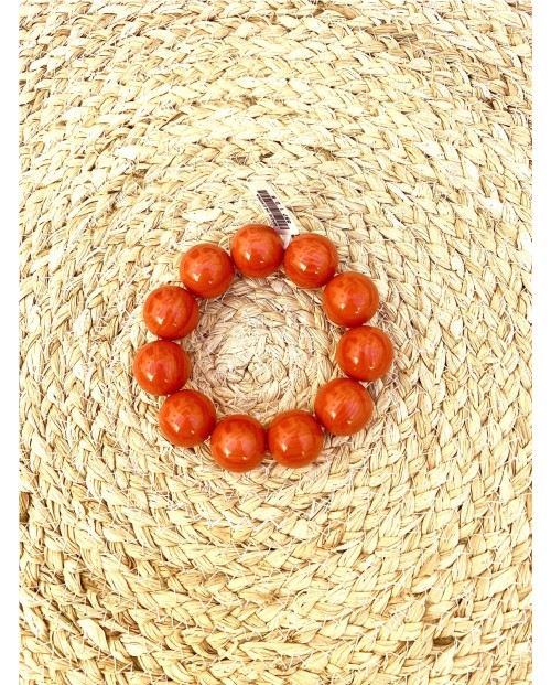 PULSERA DE BOLAS GRANDE DE RESINA